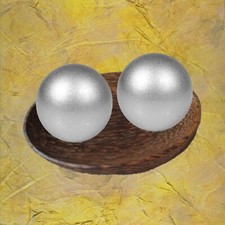 Qi Gong Kugeln silberfarben