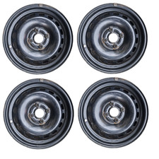 4x Audi 80 B4 Bj.92 Felge Stahlfelge STAHL 6x15 ET37 4Loch 8A0601025G 2150907