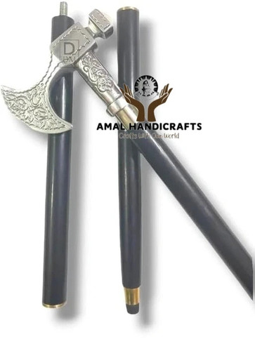 Amal antik messing gehstock - amal,