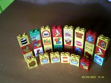 LEGO DUPLO Bausteine mit Motiv 30 Stück  2erKöpfe  Bunt