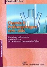 Chemie 2. Prüfungsfragen 1979-2004 von Eberhard Ehlers | Buch | Zustand gut