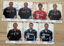 7 original signierte Autogrammkarten Ak Handball SG Flensburg-Handewitt