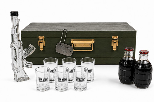 Red army vodka geschenkset - army,
