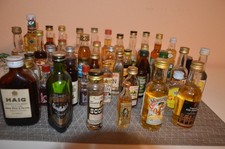 42 Miniaturflaschen- davon 5 Scotch-Whisky, 5 Absinth, 7 Jagertee, 4 Ratzeputz