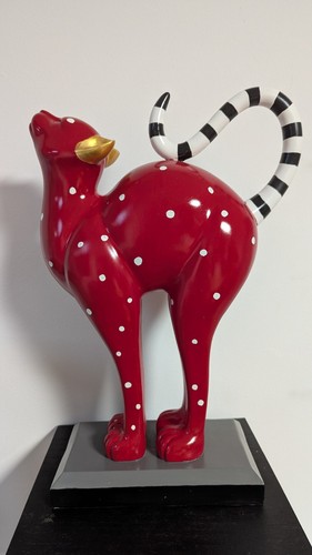 Skulptur katze lebensgroß - katze,