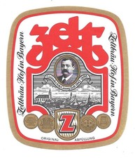 altes Bieretikett Zeltbräu