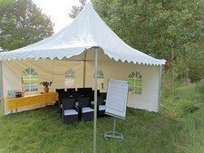 Pagodenzelt Pavillon 5 x 5m Partyzelt Sturmfest schwere Profi Qualität Festzelt