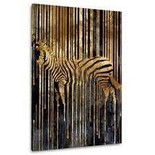 Leinwandbild Wandbild Zebra