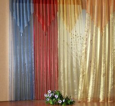 Gardinen Schal Vorhang Organza