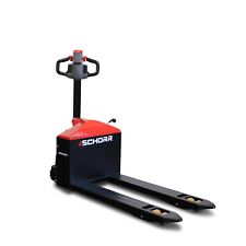 SCHORR Niederhubwagen 2000 kg Elektro AGM 48V LKW Hubwagen Stützrad Elektrisch