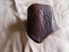 Pfadfinder Halstuch und  Leder Woggle * Boy Scout * ca 60er J. * Leinen  Vintage