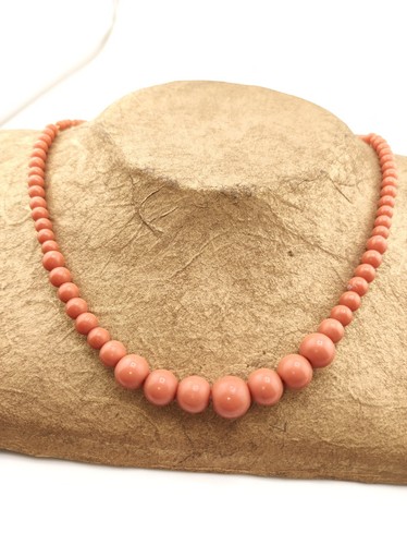 Antike faux korallenkette - faux,
