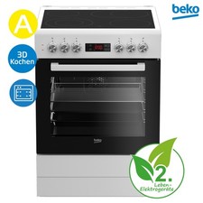 Beko Standherd Elektro-Herd  Kochfeld Display FSM67320GWS RO_FSM67320GWS_R