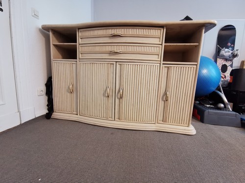 Kommode sideboard rattan - sideboard,