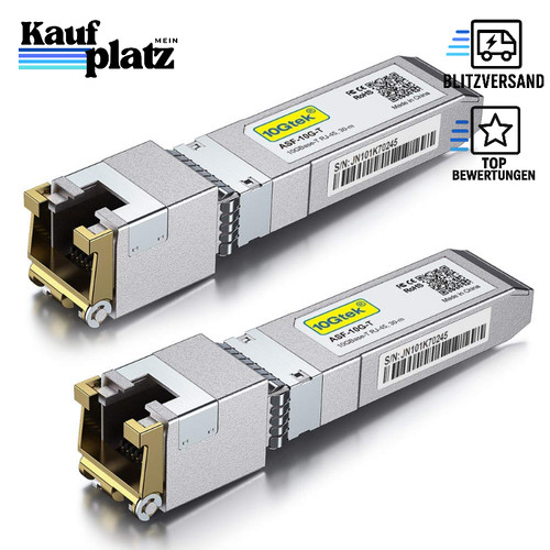 10gb sfp auf rj45 modul - 10gb, sfp+