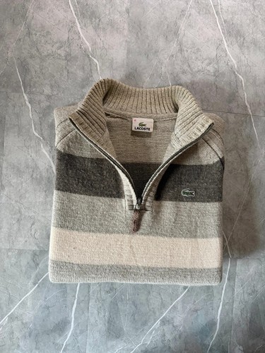 Lacoste truckerkragen pullover - lacoste,