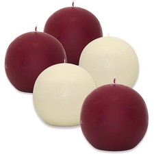 4 Stück XXL Kugelkerzen Ø