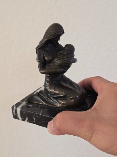 Art deco mutter kind - art, skulptur