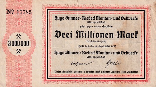 Halle stinnes 3 millionen - -,