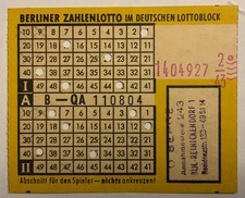 toller alter Lottoschein