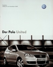 289730) VW Polo 9N - United - Preisliste & Extras - Prospekt 10/2007