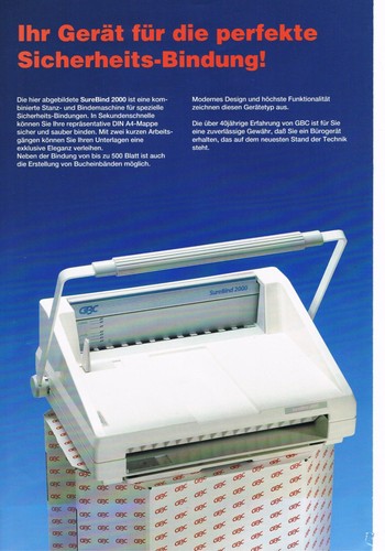 Bindegerät gbc 2000 - bindegerät,