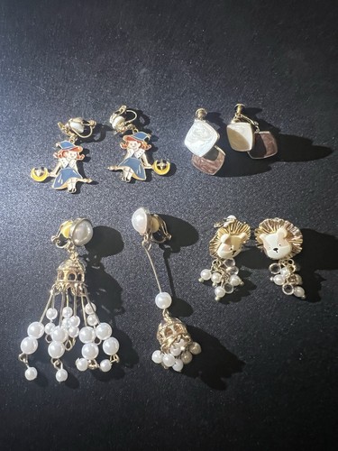 Paar ohrclips modeschmuck - 4,