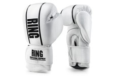 Boxhandschuhe "Competition" aus Naturleder Weiß