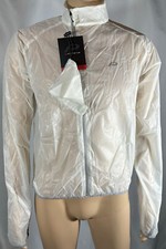 High-End Regenjacke/Windjacke: Protective "Rain Glow" - L / Large - white/weiß