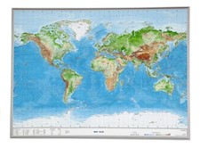 Welt, Reliefkarte, Groß |