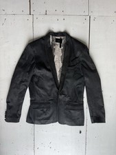 herren sakko Diesel Black Gold XL Leder Anthrazit Innentasche