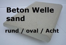Poolumrandung Beton Welle