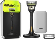Gillette Labs Rasierer black/gold Edition Magnethalterung mit 2 Klinge + Etui