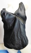 Ulla Popken Badeanzug Gr.48 vorne komplett gefüttert hoher Rücken