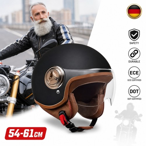 Retro motorradhelm halbhelme - retro,