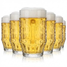 6x Bierkrug Glas 0,5l Gläser