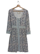 CONTAINER Langarmkleid Damen Kleid Gr. DE 40 hellgrau Casual-Look