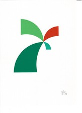 Anton STANKOWSKI - Konstruktion + Farbe Siebdruck 93/95 - monogrammiert/datiert