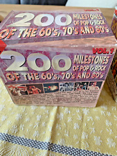 Various- 200 Milestones of Pop & Rock , 10 CD Box of the 60`s, 70`s and 80`s