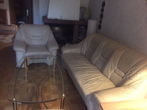 Leder sofa garnitur gebraucht - leder,
