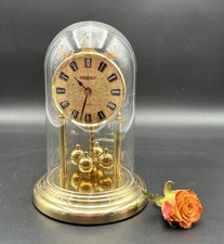 Alte Schatz Drehpendeluhr mit Kunststoffdom Kaminuhr