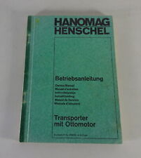 Betriebsanleitung Hanomag Harburger Transporter F20/ 25/ 30/ 35 Benziner '1968