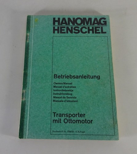 Betriebsanleitung hanomag - betriebsanleitung,