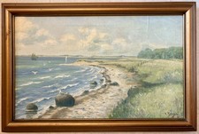 Vintage Küstenlandschaft