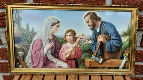 Altes bild heilige familie - bild,