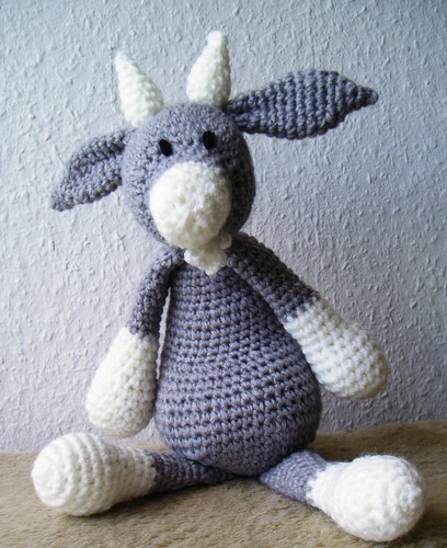 Handarbeit kuscheltier ziege - *kuscheltier,