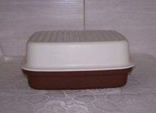 TUPPERWARE  BÄCKERMEISTER BRAUN WEISS BROTKORB BROTBEHÄLTER