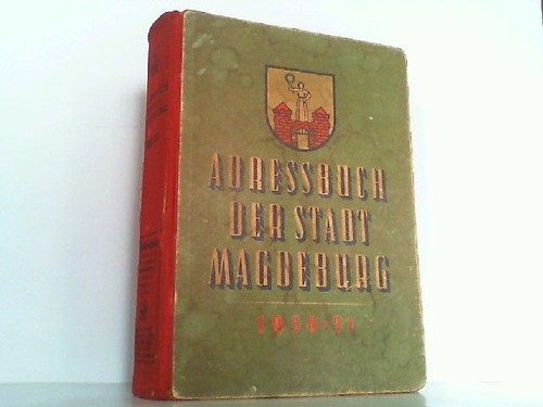 Adressbuch der stadt - stadt, magdeburg