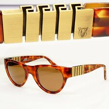 Gianni Versace 1996 Herren Vintage Braun Gold Eckig Sonnenbrille MOD 533 COL 806
