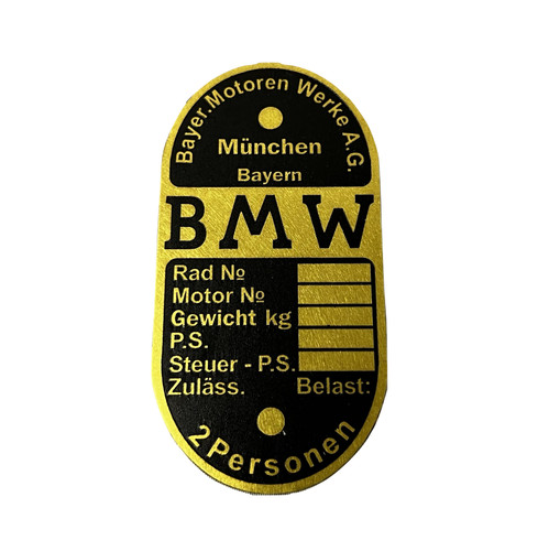 Typenschild bmw neutral - typenschild,,